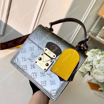 Replica LV Spring Street Monogram Vernis Bitume Métallisé