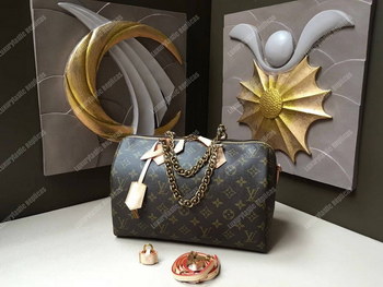 Replica LV Speedy 30 Chain Tote Bag Monogram Canvas