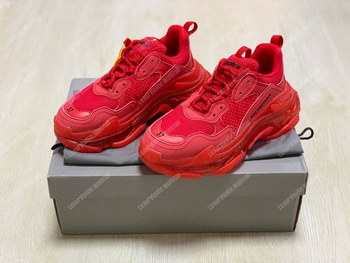 Replica Balenciaga Triple S Clear Sole Red