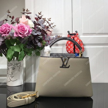 Replica LV Capucines BB Taurillon Python Gris