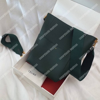 Replica Celine Sangle Bucket Bag In Soft Grained Calfskin Amazone