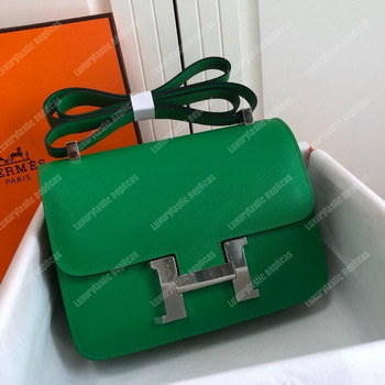 Replica Hermes Constance 24 Bag Epsom Green Palladium Hardware