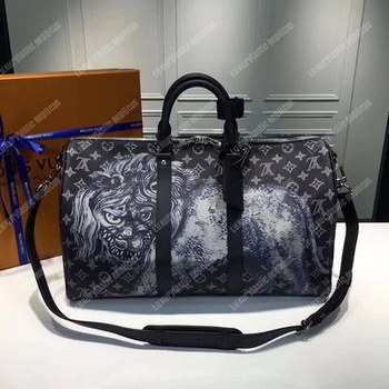 Replica LV Keepall 45 Bandouliere Duffel Bag Monogram Canvas 2017