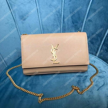 Replica Saint Laurent Kate Medium in Grain De Poudre Embossed Leather Beige