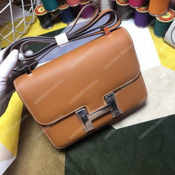 Replica Hermes Constance 24 Bag Epsom Gold Palladium Hardware