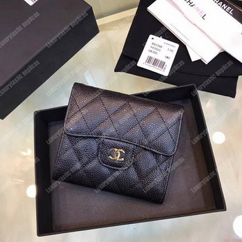Replica Chanel Classic Small Flap Wallet Black