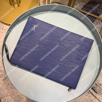 Replica LV Pochette Voyage MM Epi Leather Blue