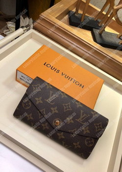 Replica LV Sarah Wallet Monogram Coquelicot