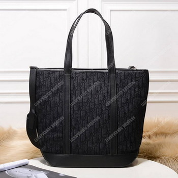 Replica Black Voyage Dior Oblique Tote Bag