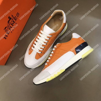 Replica Hermes Trail Sneaker OrangeWhite