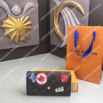 Replica LV Sarah Wallet My LV World Tour Monogram Red