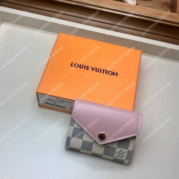 Replica LV Zoé Wallet Damier Azur Eau de Rose Pink