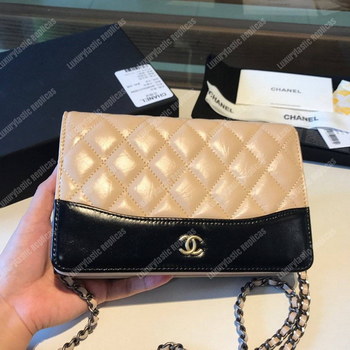 Replica Chanel Wallet On Chain – WOC AgedSmooth Calfskin White