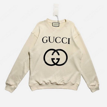 Replica Gucci Hooded Sweatshirt With Interlocking G Off White