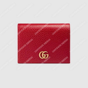Replica Gucci GG Leather Card Case Red