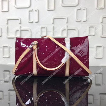 Replica LV Monogram Vernis Neo Triangle Bag Amethyste