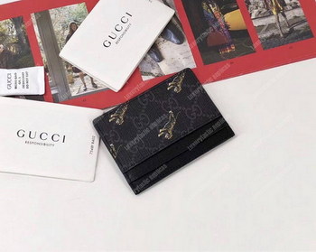 Replica Gucci GG Card Case with Tiger Print