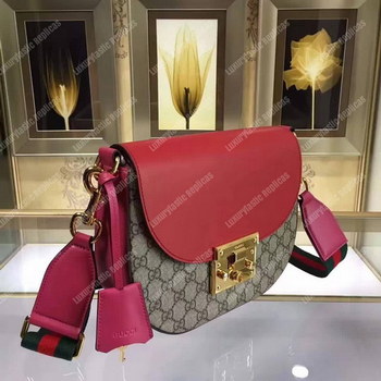 Replica Gucci Padlock Medium GG Shoulder Bag Red