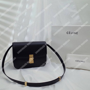 Replica Celine Medium Classic Bag In Box Calfskin Black