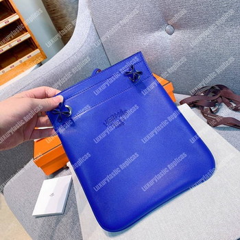 Replica Hermes Aline Mini Bag Swift Bleu Electrique