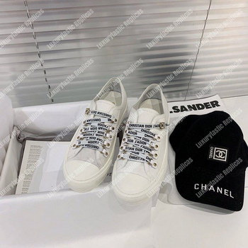 Replica Dior Walk’n’dior Low top Sneaker In White Canvas