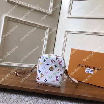 Replica LV Rift Shoulder Bag Multicolor Rift Monogram White