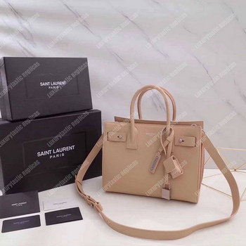 Replica Saint Laurent Sac De Jour Baby Grained Leather Cream