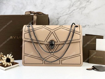 Replica BVL Serpenti Forever Flap Cover Quilted Stardust Bag Linen Agate