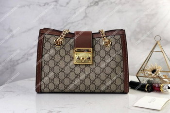 Replica Gucci Padlock Small Shoulder Bag Brown