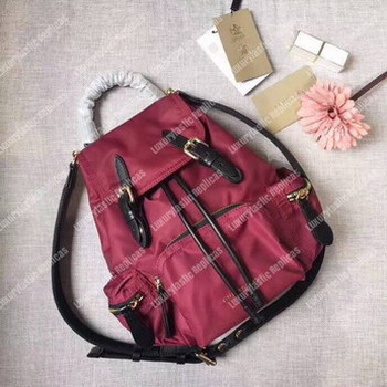 Replica Burberry The Small Rucksack in Maroon
