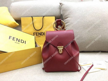 Replica Fendi Red Leather Backpack