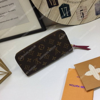 Replica LV Clemence Wallet Monogram Fuchsia