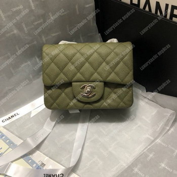 Replica Chanel Mini Flap Bag Green
