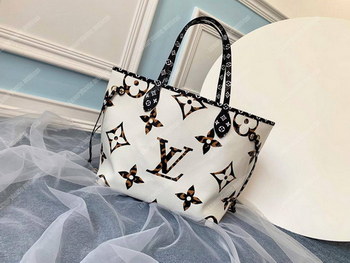 Replica LV Neverfull MM Totes Monogram Ivoire