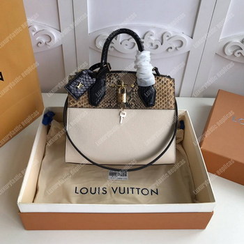 Replica LV City Steamer PM Python Beige Snow
