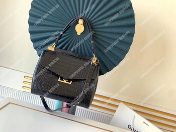 Replica Givenchy Medium Mystic Bag In Crocodile Effect Leather Black