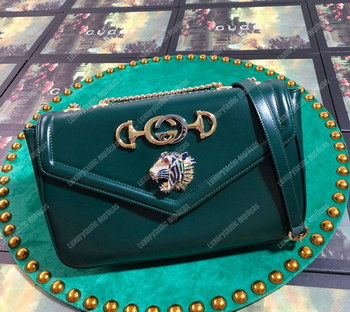 Replica Gucci Rajah Medium Shoulder Bag Green
