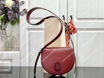 Replica LV Tambourin Calf Leather Rouge