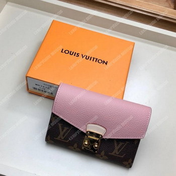 Replica LV Pallas Compact Wallet Monogram Rose Ballerine