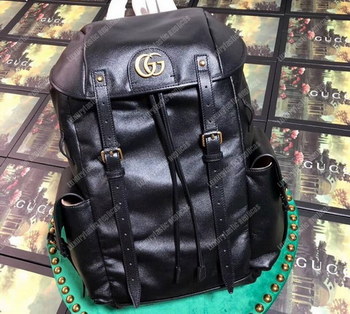 Replica Gucci RE BELLE Leather Backpack Black
