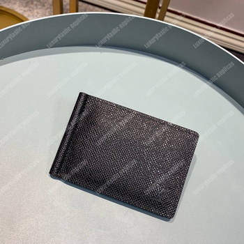 Replica LV Pince Wallet Taiga Leather Noir