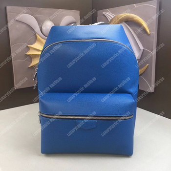 Replica LV Discovery Backpack PM Taiga Leather Cobalt