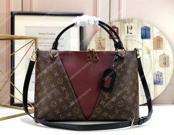 Replica LV V Tote MM Monogram Bordeaux