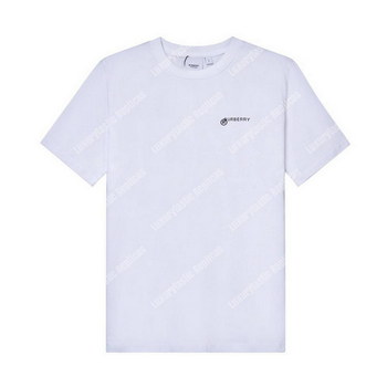 Replica Burberry Location Print Cotton Overd T shirt White