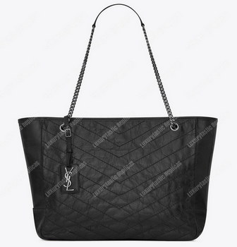Replica Saint Laurent Large Niki Shopping Bag Black