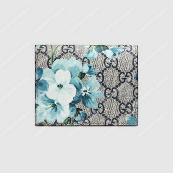 Replica Gucci GG Blooms Card Case Blue
