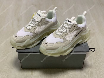 Replica Balenciaga Triple S Clear Sole White