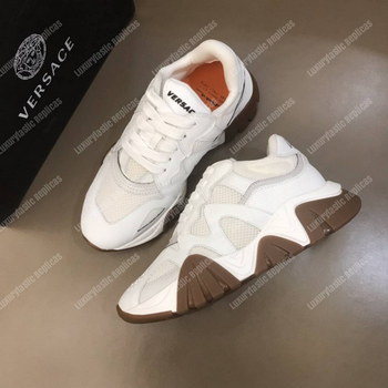 Replica Versace Squalo Sneakers WhiteBrown