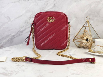 Replica Gucci GG Marmont Mini Shoulder Bag Red