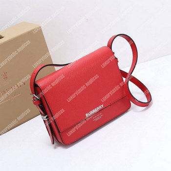 Replica Burberry Small Two tone Leather Grace Bag Red